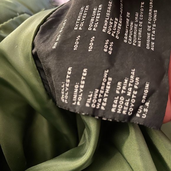 Andrew Marc Green down filled hooded Puffer Jacket - Picture 5 of 13